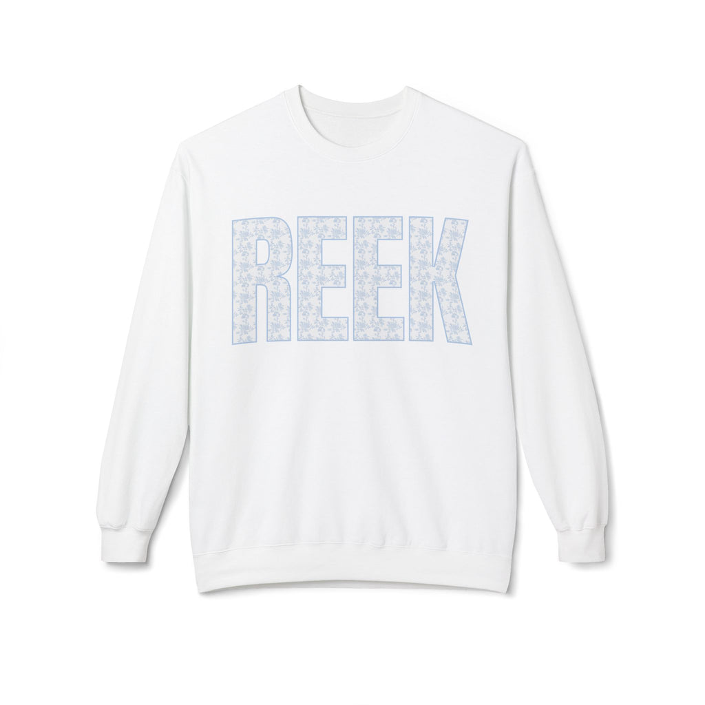 REEK Floral Pattern Crewneck Sweatshirt, Unisex