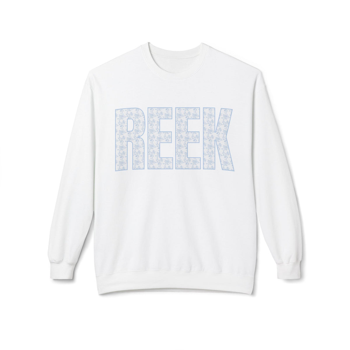 REEK Floral Pattern Crewneck Sweatshirt, Unisex