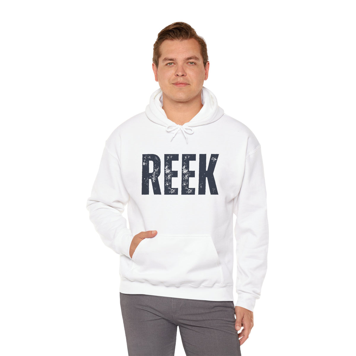 REEK Distressed Look Hoodie, Unisex