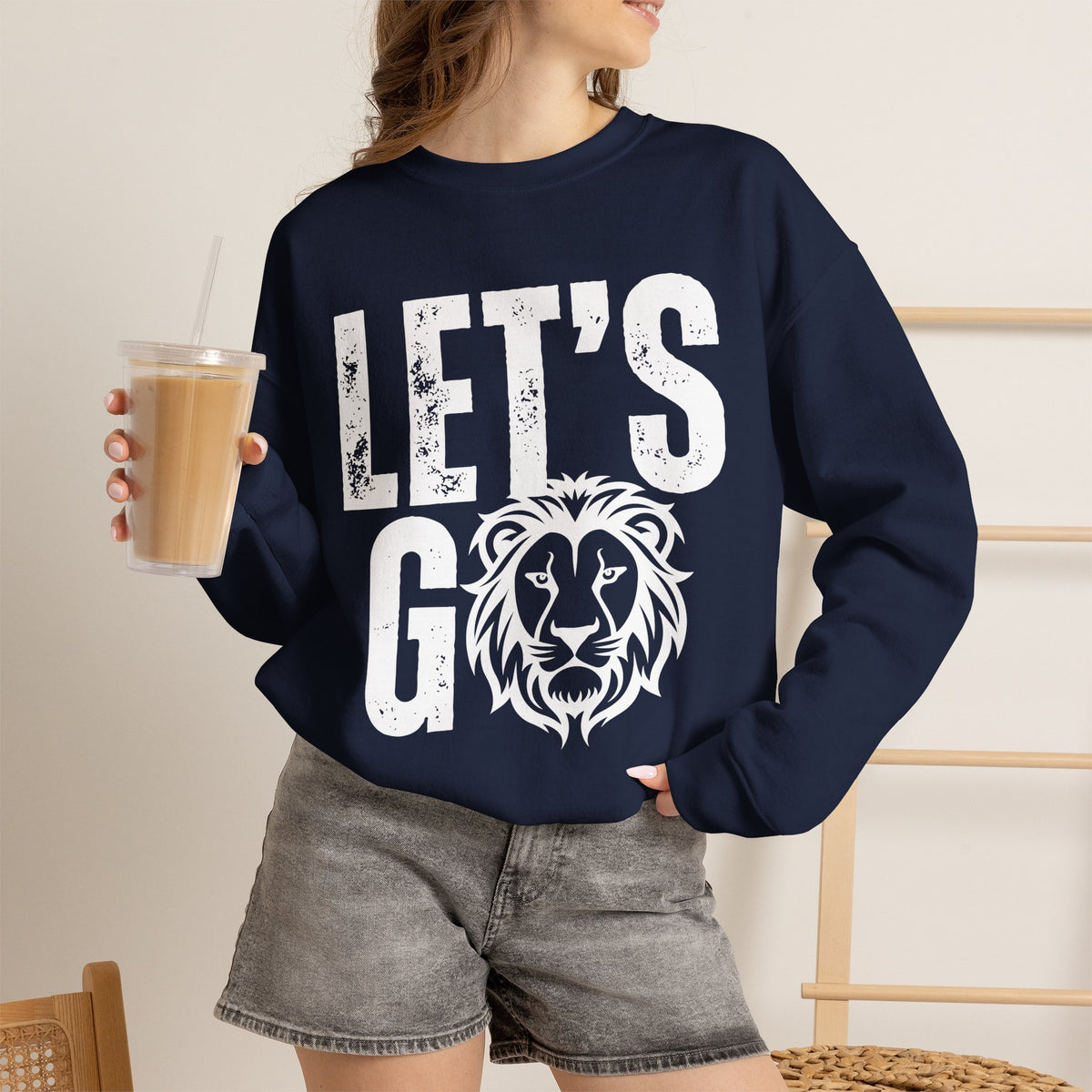 LET'S GO Crewneck Sweatshirt, Unisex
