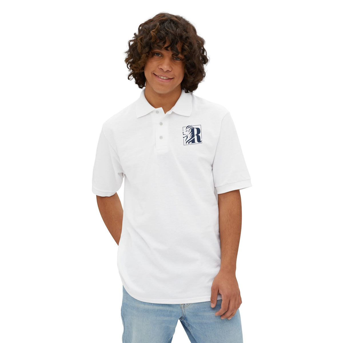 Lion Logo Polo, Teen/Mens