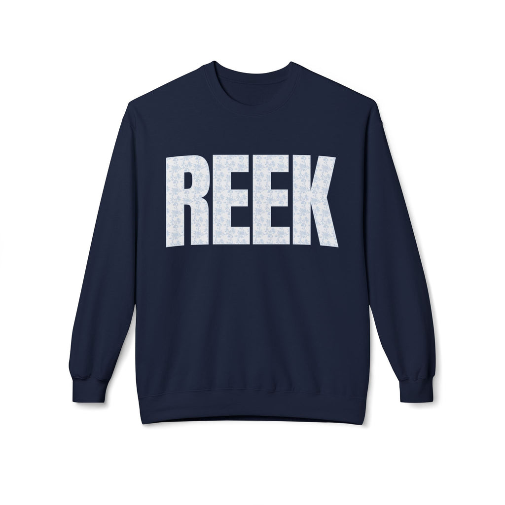 REEK Floral Pattern Crewneck Sweatshirt, Unisex