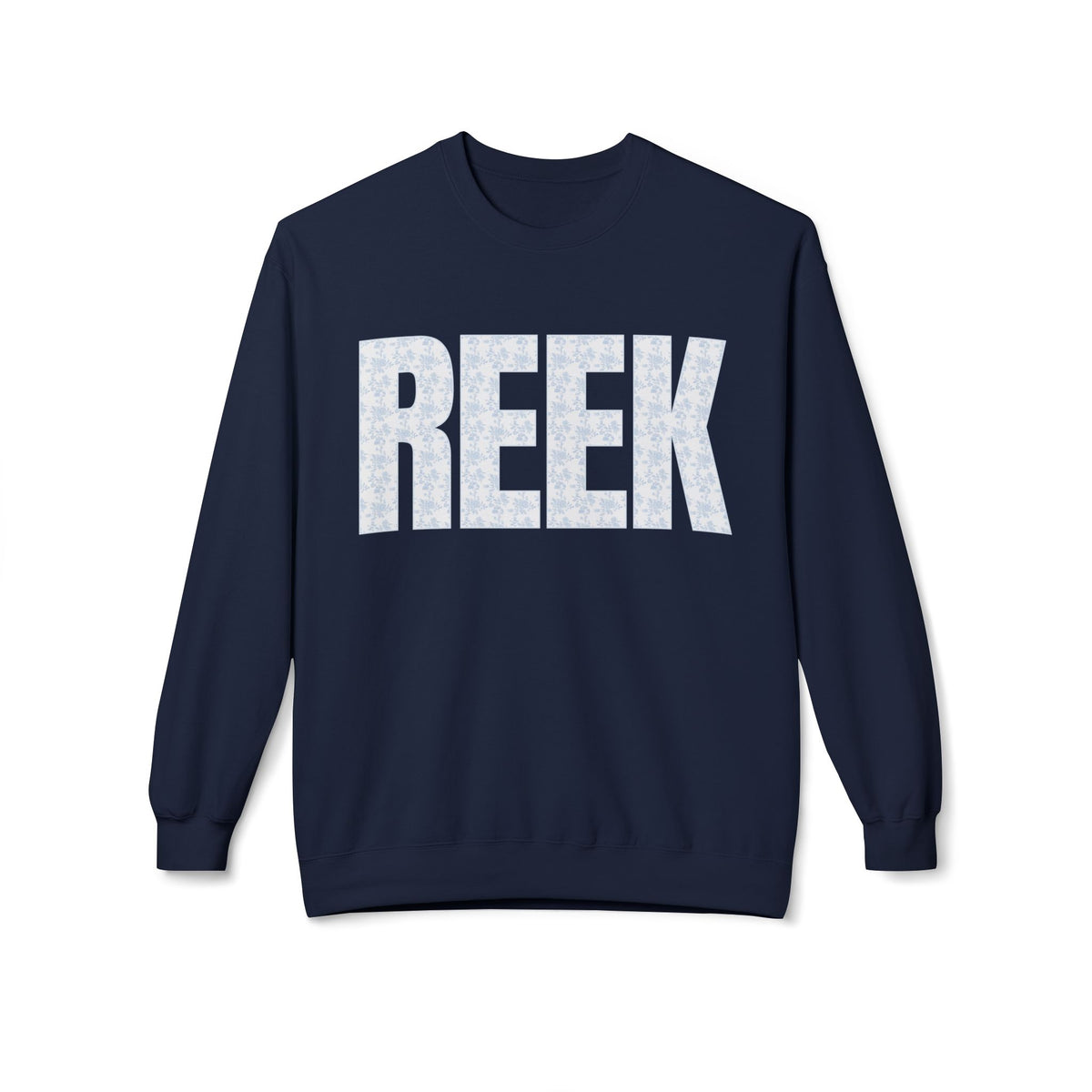 REEK Floral Pattern Crewneck Sweatshirt, Unisex