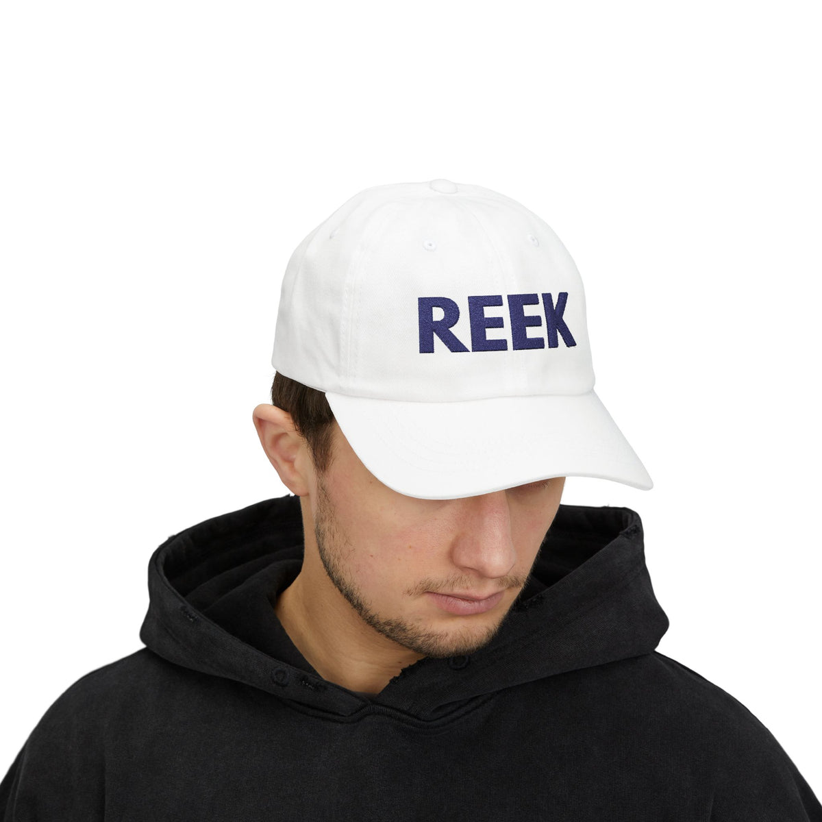 REEK Embroidered Classic Dad Cap, White