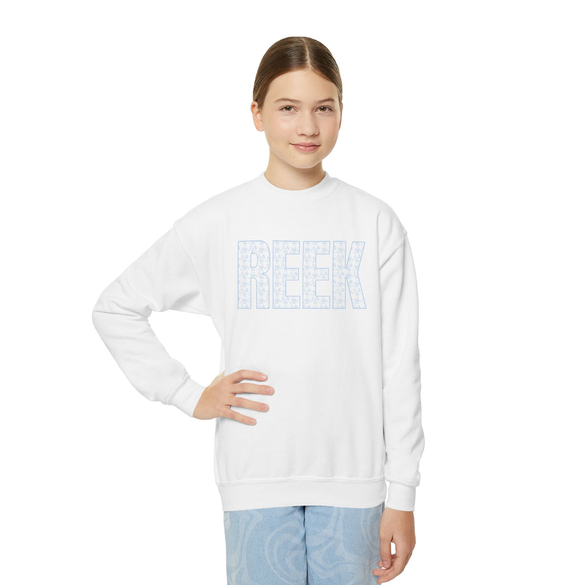 REEK Floral Pattern Crewneck Sweatshirt, Kids